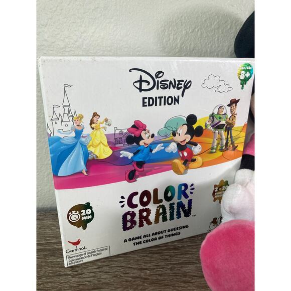 Disney Animal Kingdom Minnie Mouse Plush Lot & Color Brain Game Bundle 8+ Years - Picture 4 of 13